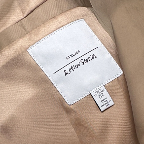 & Other Stories Tan Car Coat - Picture 5 of 6